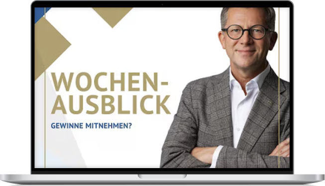 Wochenausblick auf Laptop Bildschirm